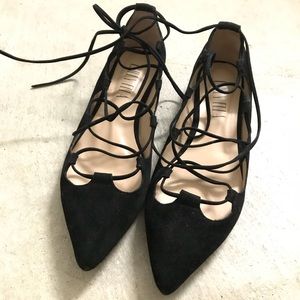 Lace up flats